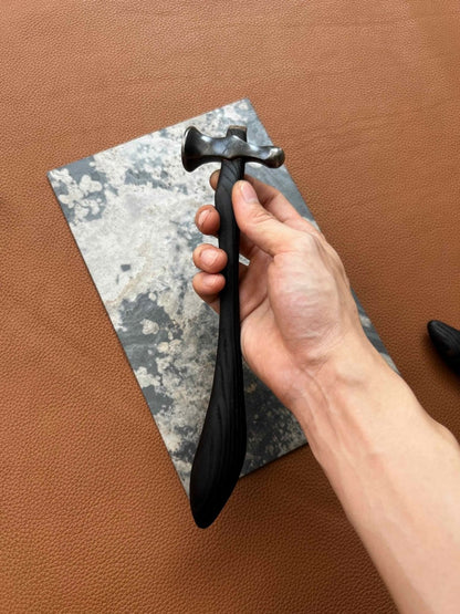 Tapping Hammer with Yakisugi Handles - JunLinLeather